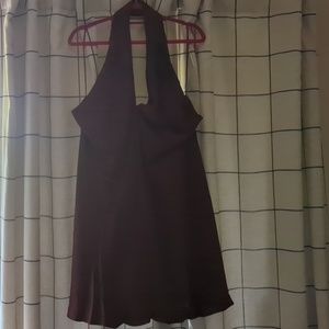 Banana Republic Silk Halter Mini Dress